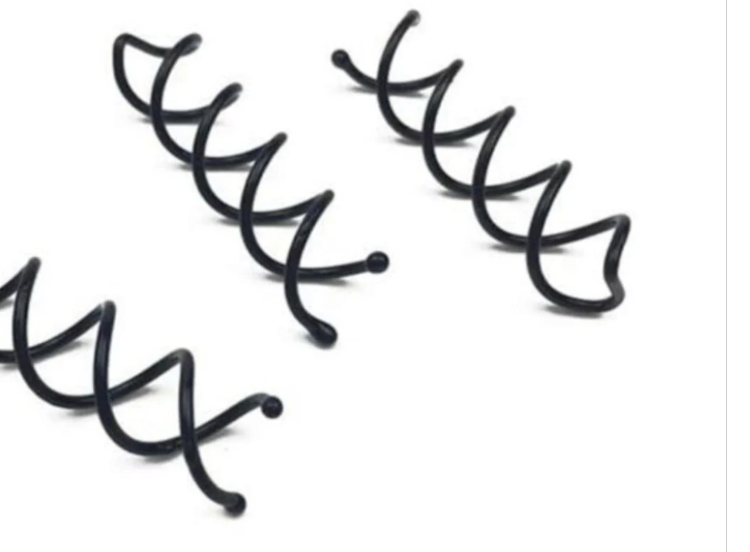 Spiral bobby pins for hair